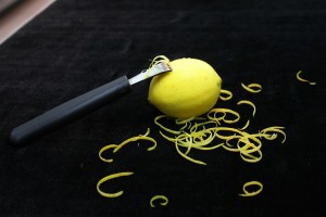 Lemon peel. It's what compost bins were invented for.